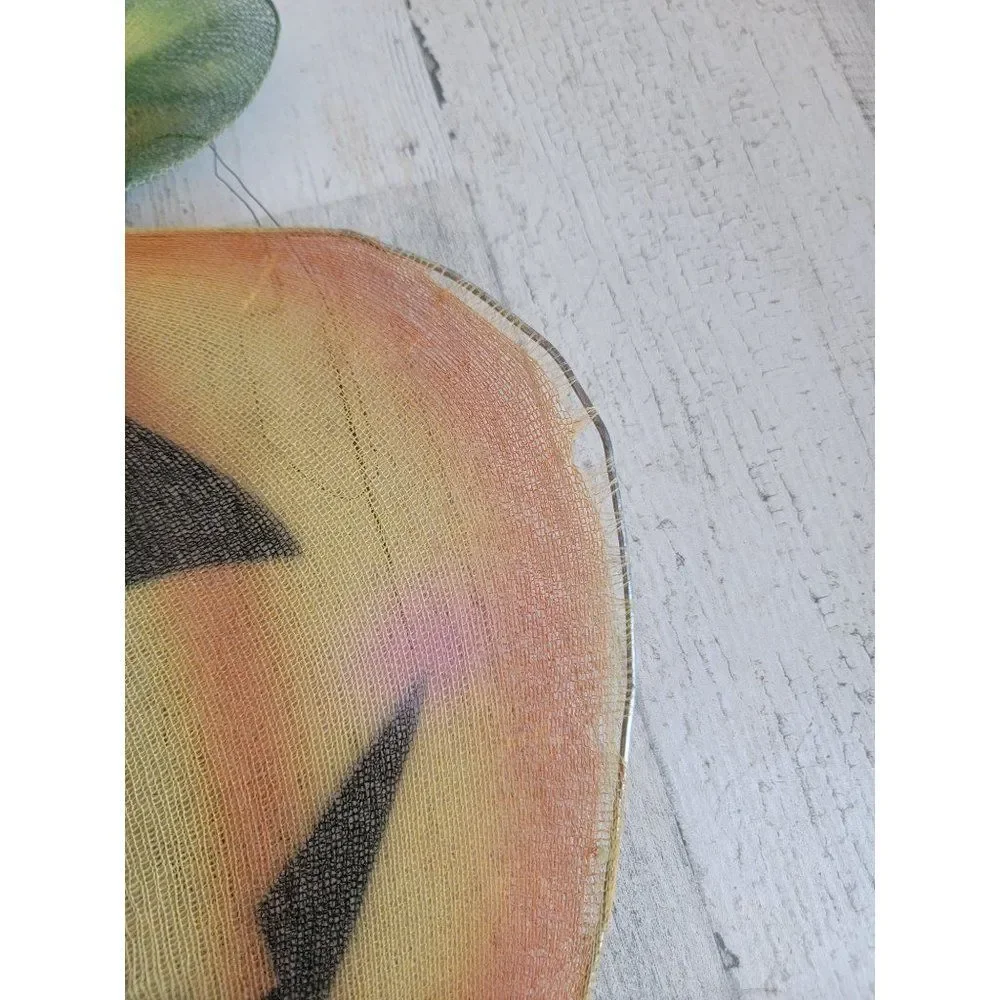 Hanging fabric Jack O'Lantern face Halloween prop decor‎